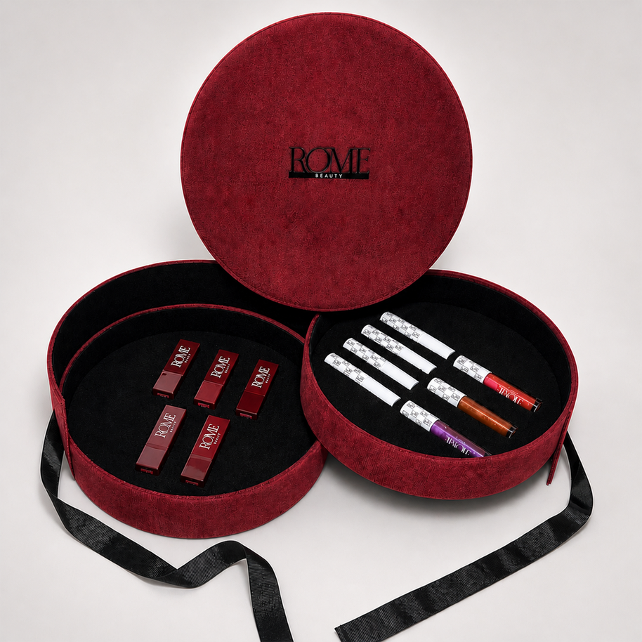ROME Edit, all 12 products in our iconic velvet gift box